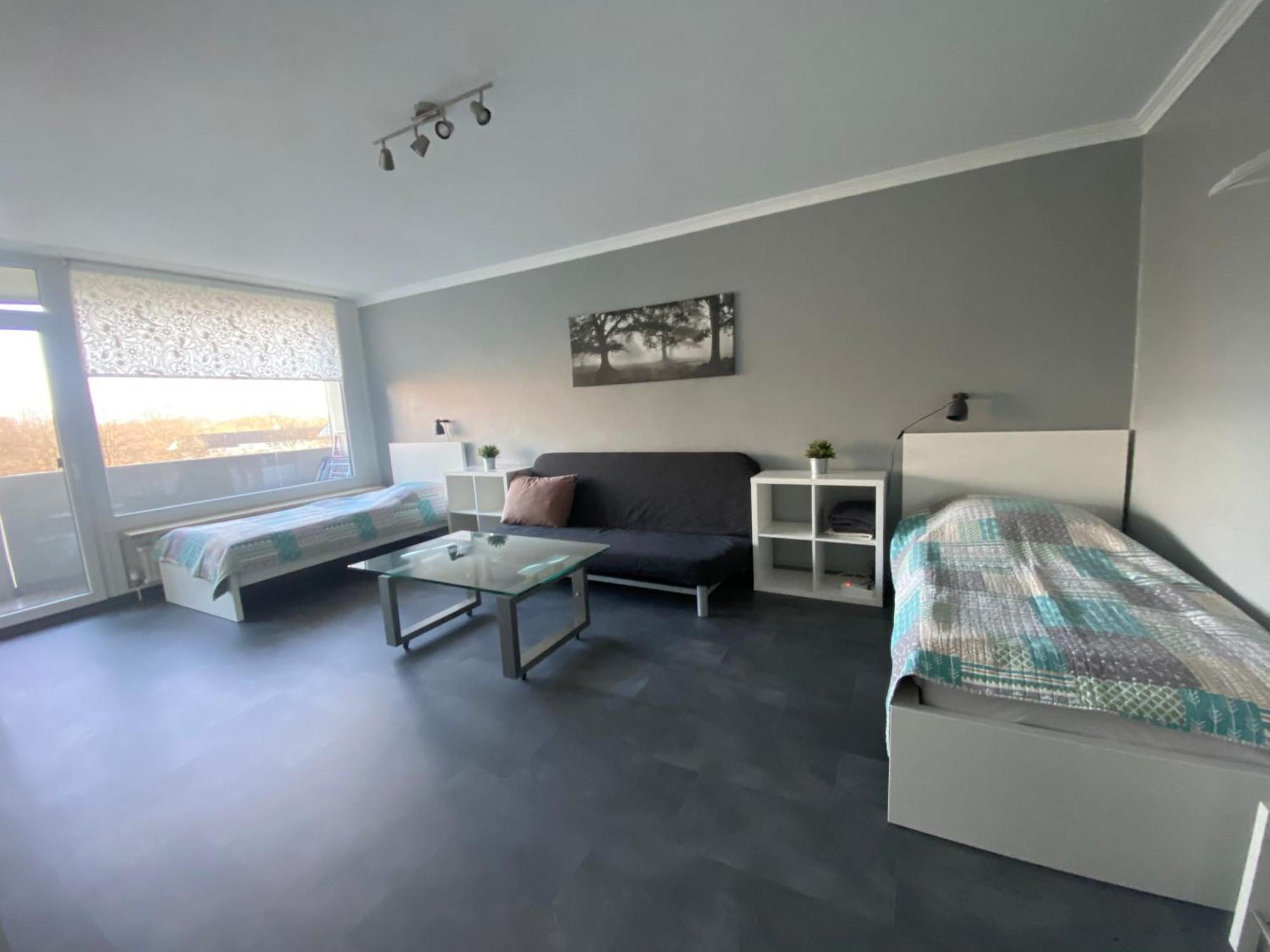 1 A Ferienwohnung Modern Дуйсбург Екстериор снимка